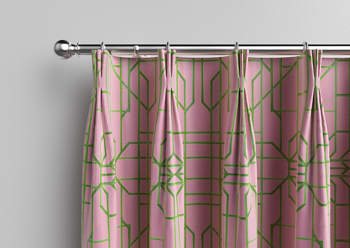 Bamboo Candy, Green Pink - Made To Measure Curtains - Image 11